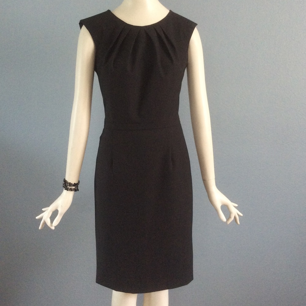 Tahari Black Midi Dress
